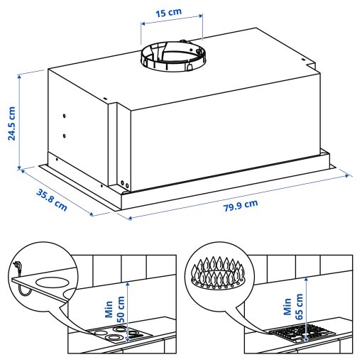 UNDERVERK, built-in extractor hood, 103.939.74