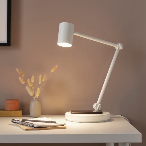 NYMÅNE, work lamp with wireless charging, 104.486.03