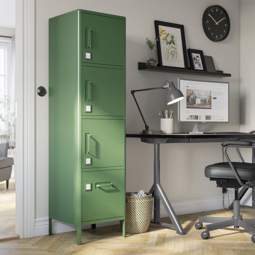 IDÅSEN, high cabinet with drawer and doors, 45x172 cm, 104.964.01