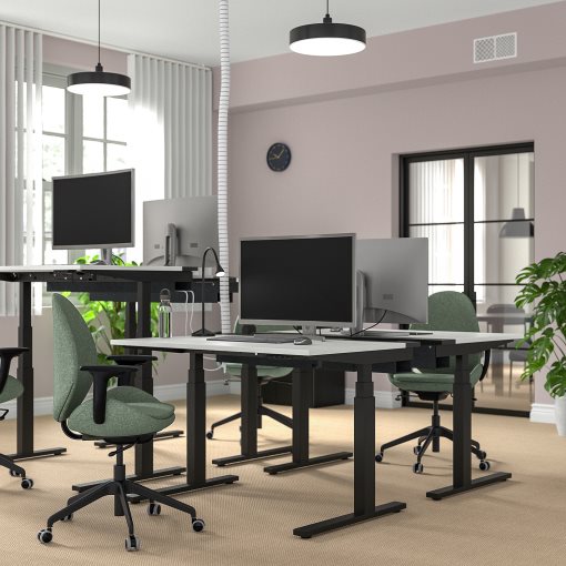 MITTZON, underframe sit/stand for desk/electric, 120/140/160x60 cm, 105.155.98