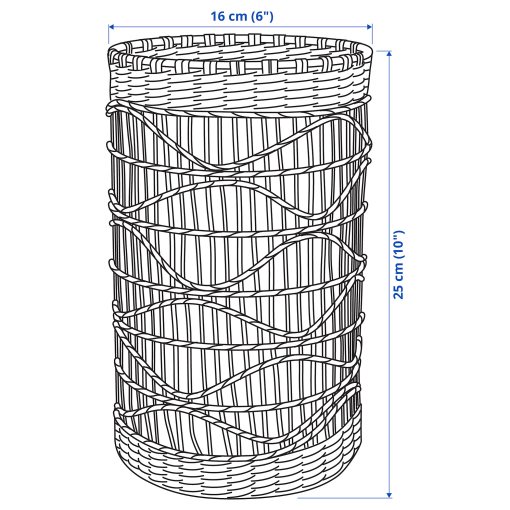 SLIPPRIG, lantern for block candle/handmade, 105.165.26