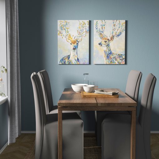 PJÄTTERYD, πίνακας/χρωματιστός τάρανδος, 50x70 cm, 105.180.40