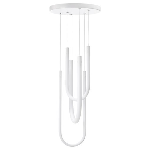 VARMBLIXT, pendant lamp with built-in LED light source/frosted glass, 105.311.31