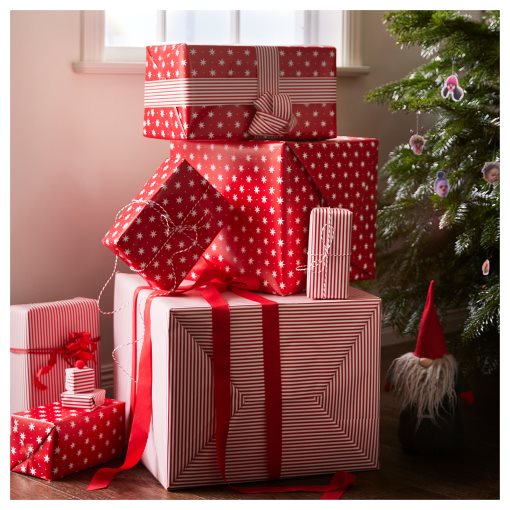 VINTERFINT, gift wrap roll/star pattern, 4x1 m, 105.521.85