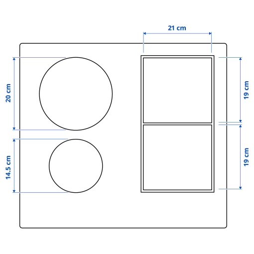 KOLSTAN, induction hob/IKEA 500, 58 cm, 105.594.60