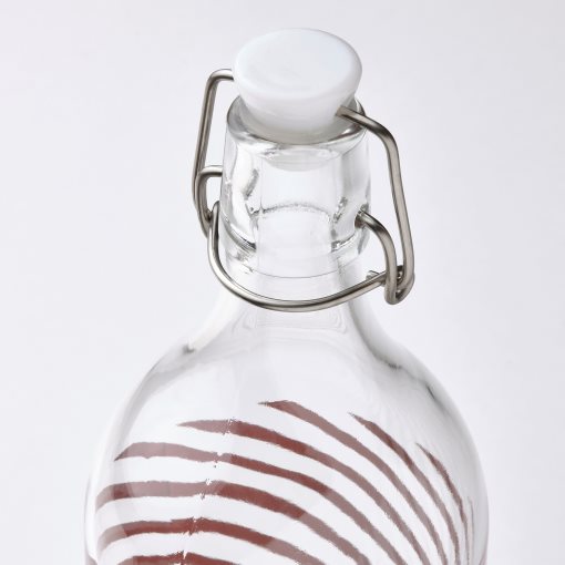 KORKEN, bottle with stopper/clear glass, 1 l, 105.647.01