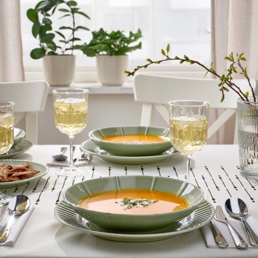 STRIMMIG, κεραμικό βαθύ πιάτο, 4 τεμ. 23 cm, 105.676.67