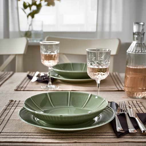 STRIMMIG, κεραμικό βαθύ πιάτο, 4 τεμ. 23 cm, 105.676.67