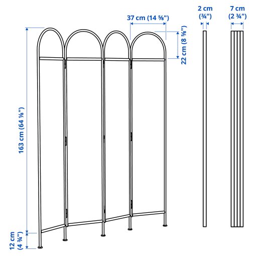 GRÅFJÄLLET, room divider, 150x175 cm, 105.702.26