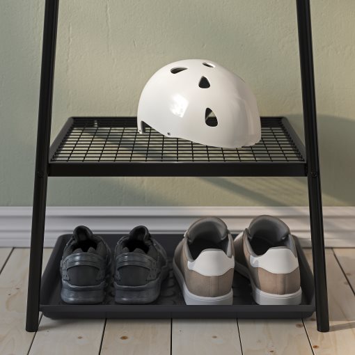 ÄLGANÄS, ράγα ρούχων με παπουτσοθήκη, 46x39x166 cm, 105.858.88