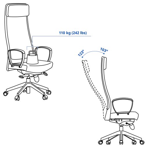 MARKUS, office chair, 57x49 cm, 105.888.01