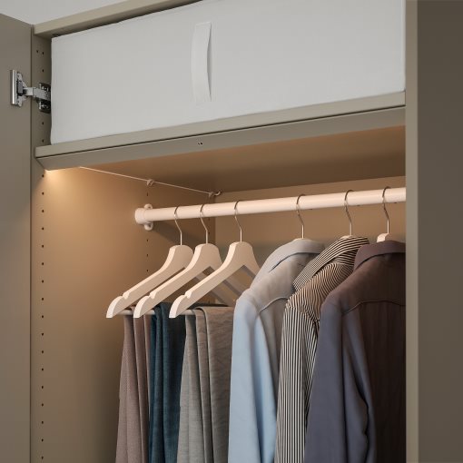 ÖVERSIDAN, wardrobe strip with built-in LED light source with sensor/dimmable, 71 cm, 105.894.76