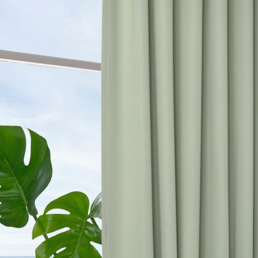 BENGTA, κουρτίνα με τρέσα/πλήρους συσκότισης, 1 τεμ. 210x300 cm, 106.021.66