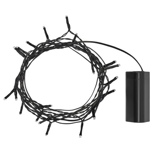 GETKÅL, lighting chain with built in LED light source/battery-operated/outdoor, 4.5 m, 106.028.78