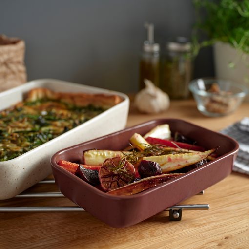 LYCKAD, σκεύος φούρνου-σερβιρίσματος, σετ 2 τεμ., 106.079.51