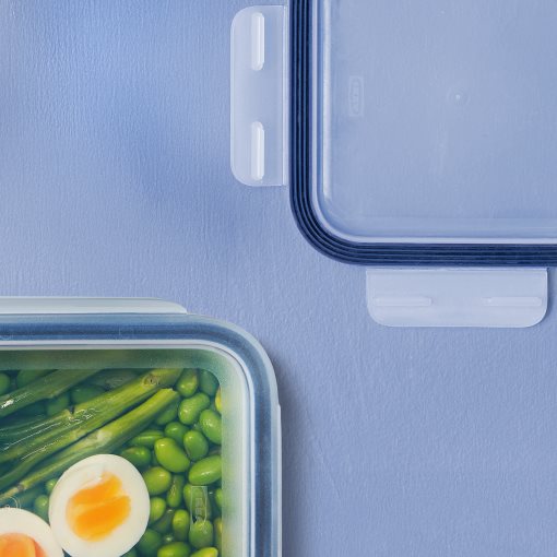 IKEA365+, δοχείο τροφίμων με καπάκι, 3 τεμ. 600 ml, 106.238.33