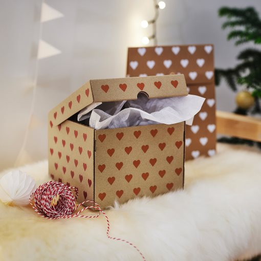 VINTERFINT, box with lid, 20x20x15 cm, 106.322.48