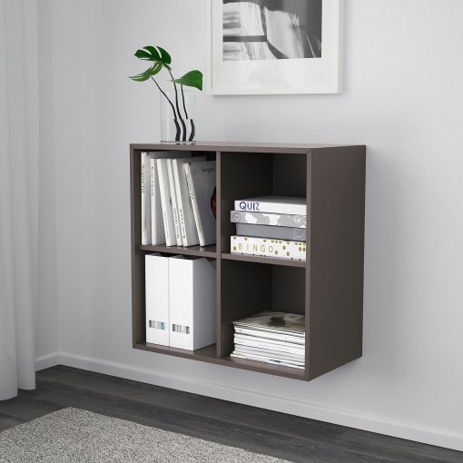 EKET, wall-mounted shelving unit with 4 compartments, 192.858.33