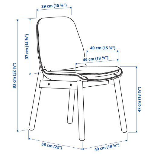 VEDBO/VEDBO, τραπέζι και 4 καρέκλες, 193.068.83
