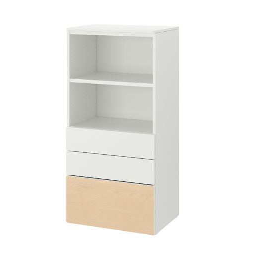 SMASTAD/PLATSA, bookcase with 3 drawers, 60x42x123 cm, 194.208.31