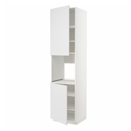 METOD, high cabinet for oven with 2 doors/shelves, 60x60x240 cm, 194.595.07