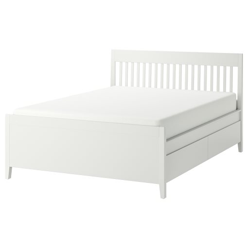 IDANÄS, bed frame with storage, 140x200 cm, 194.949.40