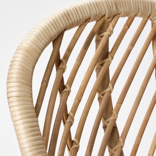 BROBOCK/BJÖRKTRAST, πολυθρόνα ρατάν με μαξιλάρι, 195.260.12