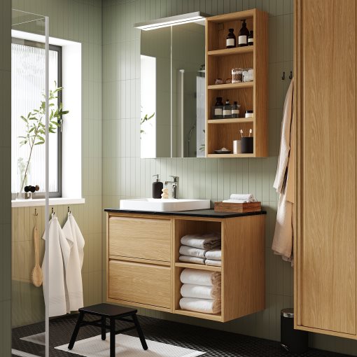 ANGSJON/BACKSJON, wash-stand/wash-basin/tap, 102x49x71 cm, 195.284.45