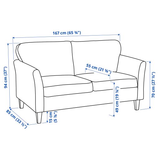EKHOLMA, 2-seat sofa, 195.355.87
