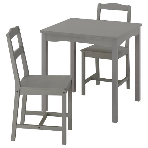HAUGA/HAUGA, table and 2 chairs, 74x74 cm, 195.749.08