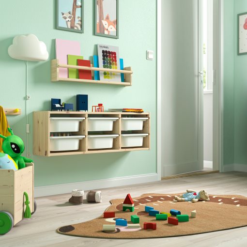 TROFAST, αποθήκευση τοίχου, 93x21x30 cm, 195.754.89