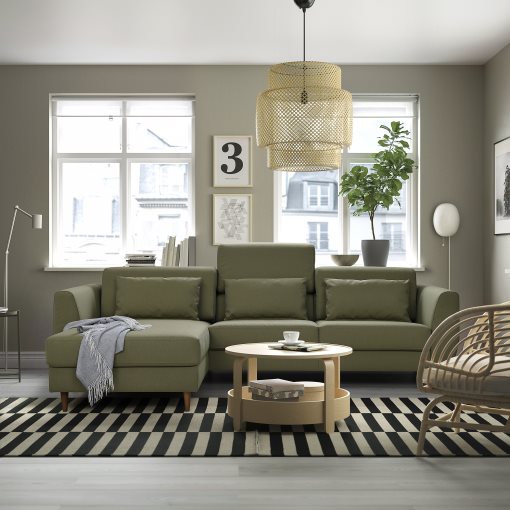 SLATORP, τριθέσιος καναπές με σεζλόνγκ, 195.775.96