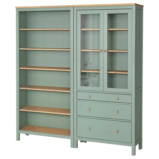 HEMNES, storage combination w doors/drawers, 180x197 cm, 196.023.41