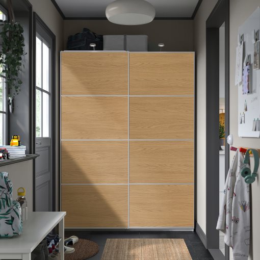 PAX, wardrobe with sliding doors, 150x43x201 cm, 196.088.28