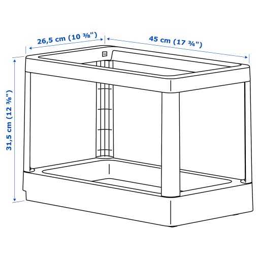 HÅLLBAR, pull-out frame for waste sorting, 204.228.53