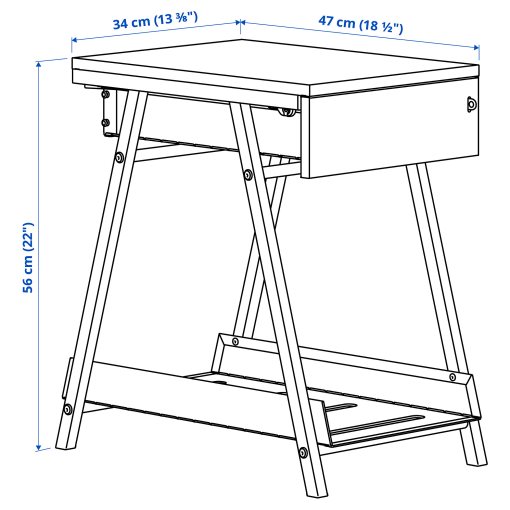 TROTTEN, drawer unit, 34x56 cm, 204.747.62