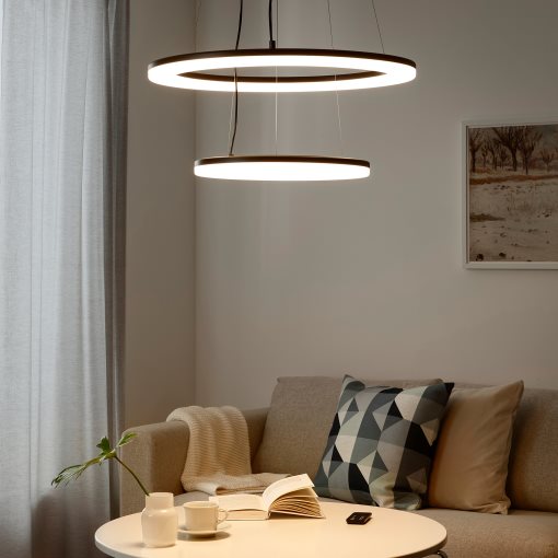 NORAFORS, pendant lamp with built-in LED light source dimmable, 204.875.90
