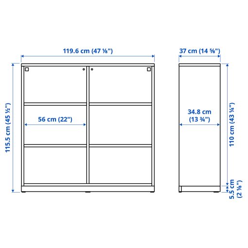 TONSTAD, ραφιέρα, 120x37x116 cm, 204.888.77