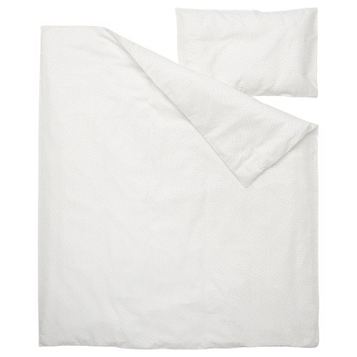 LEN, quilt cover/pillowcase for cot, 110x125/35x55 cm, 204.889.43