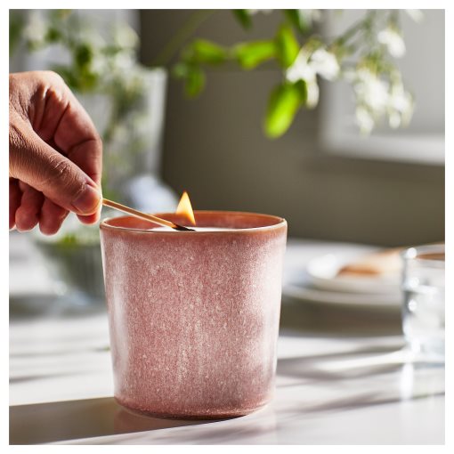 LUGNARE, scented candle in ceramic jar/Jasmine, 50 hr, 205.021.90