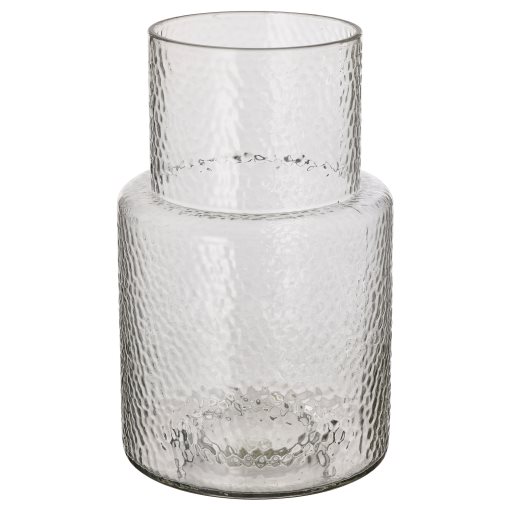 KONSTFULL, βάζο γυαλί/με σχέδια, 26 cm, 205.119.53