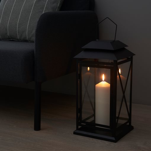 FENOMEN, unscented pillar candle, 23 cm, 205.284.06