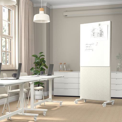 MITTZON, acoustic screen for frame with castors, 85x193x5 cm, 205.286.37