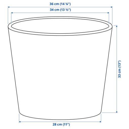 SOJABÖNA, plant pot, 32 cm, 205.335.92