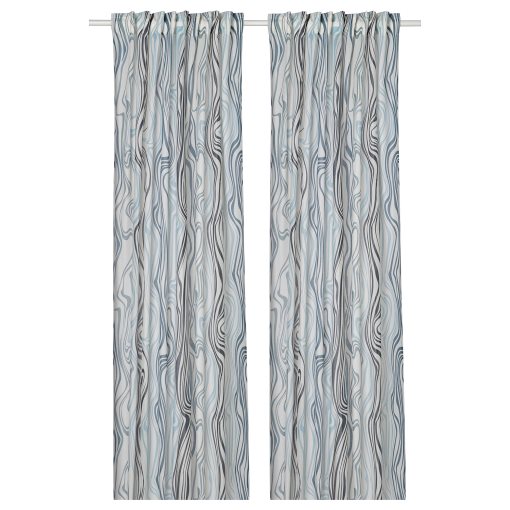 KLIPPNEJLIKA, curtains 1 pair, 145x300 cm, 205.621.22