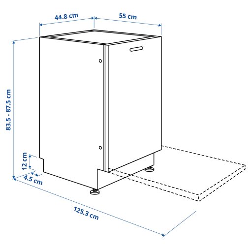 LAGAN, integrated dishwasher, 45 cm, 205.681.62