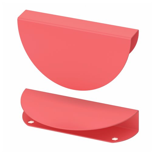 BEGRIPA, handle set of 2/half-round, 130 mm, 205.725.93