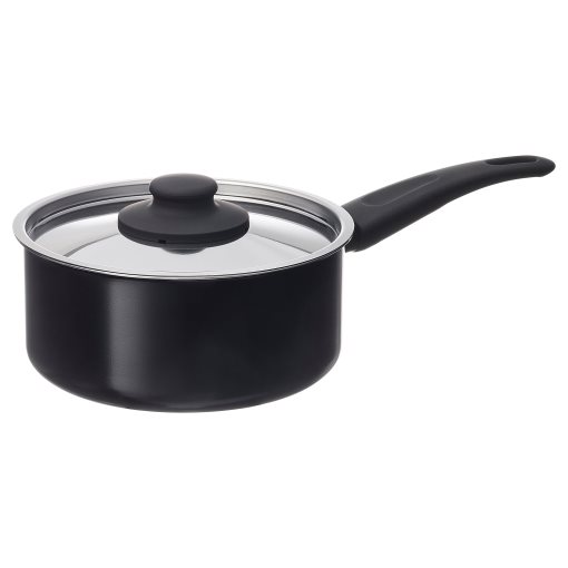 HEMLAGAD, pot with lid non-stick coating, 2 l, 205.809.13