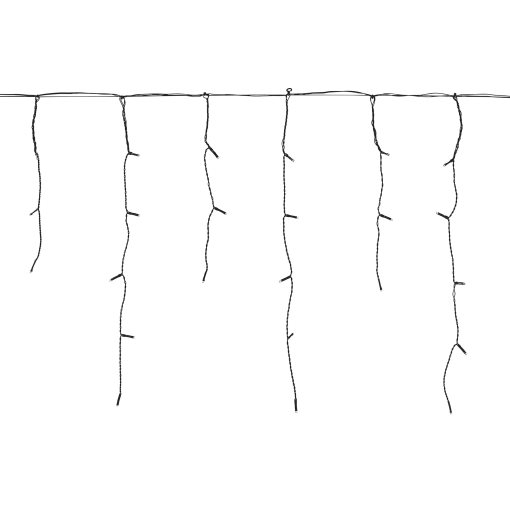 STRÅLA, γιρλάντα με ενσωματωμένο φωτισμό LED/200 λαμπτήρες/εξωτερικού χώρου/σχήμα παγοκρύσταλλου, 205.824.98