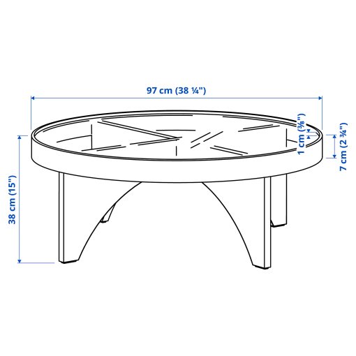 STOCKHOLM 2025, coffee table, 97 cm, 205.865.52